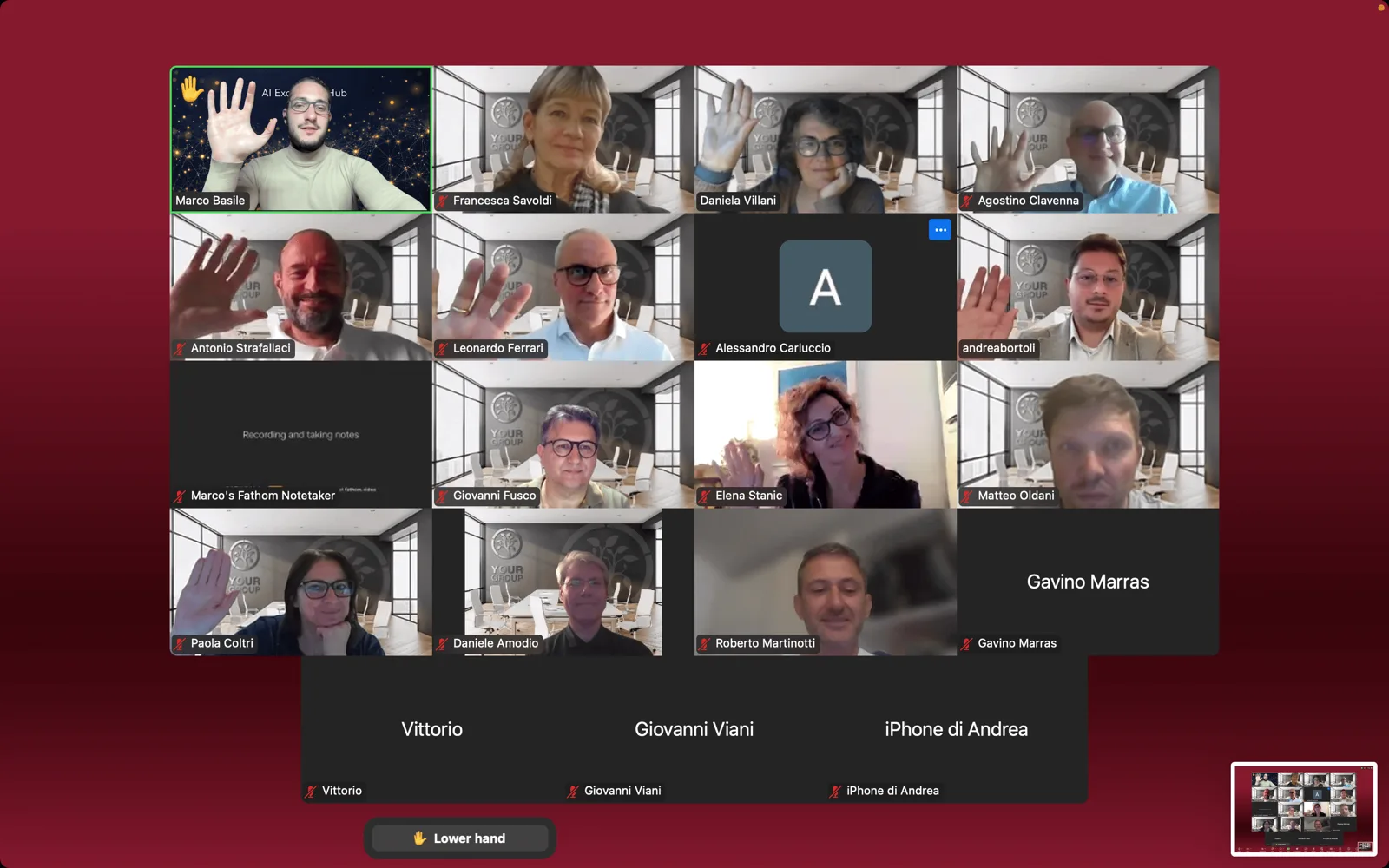 Webinar «Dati in Dashboard Interattive» del 7 maggio 2025: i partecipanti salutano